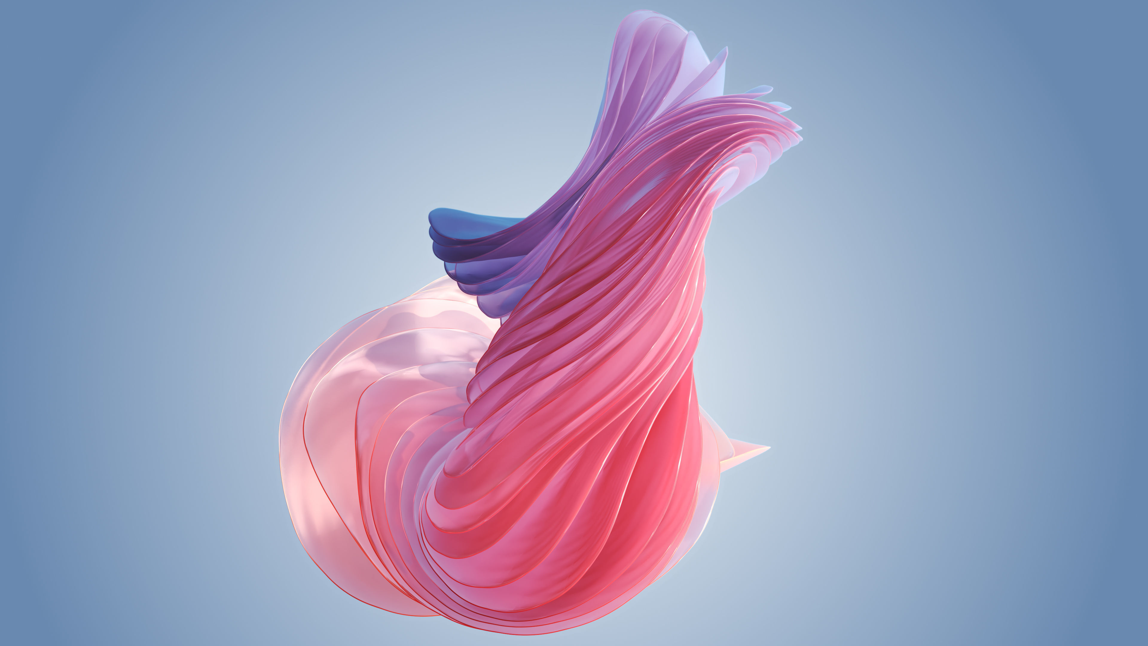 Abstract Art with Cloth simulation  Low-poly 3D model_6