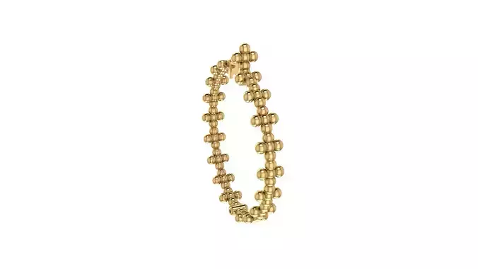 earring with balls 3D print model