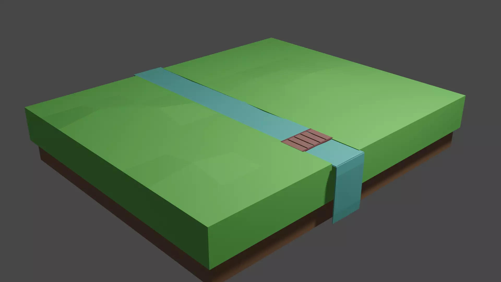 low poly land base Free low-poly 3D model_0