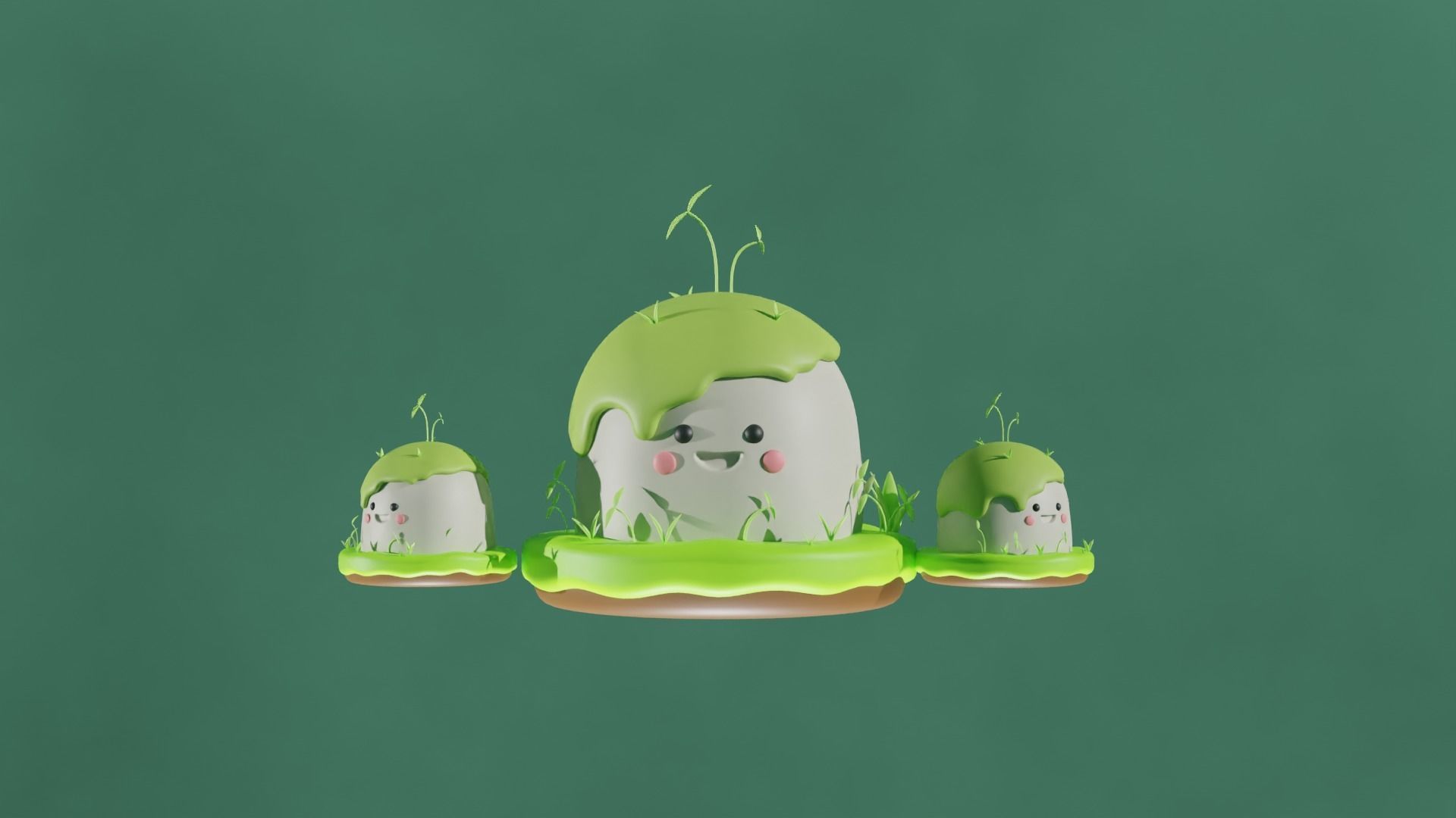 Cute cartoon 3D model_1