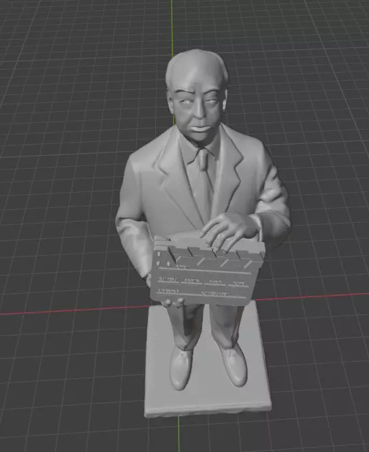 Alfred Hitchcock 3D print model_19