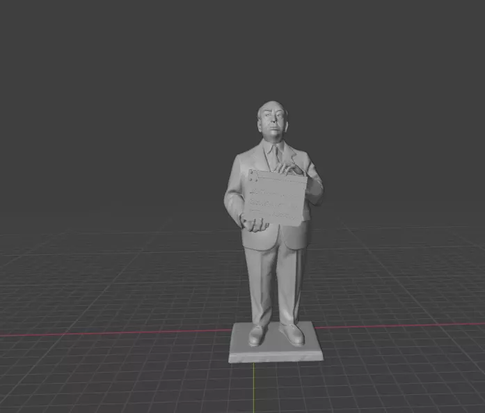 Alfred Hitchcock 3D print model_22