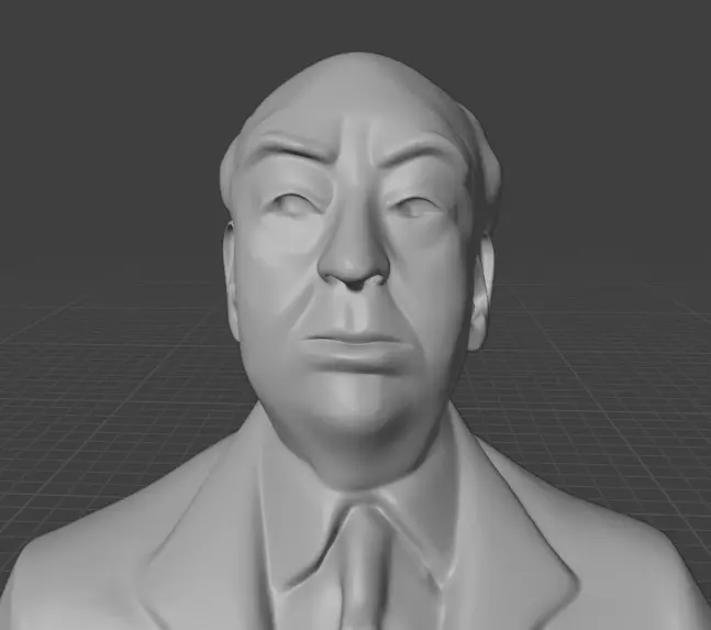 Alfred Hitchcock 3D print model_26