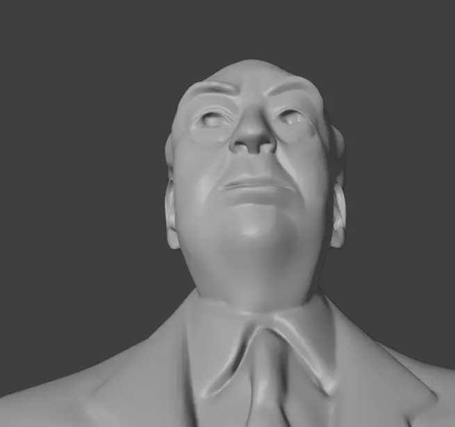 Alfred Hitchcock 3D print model_2