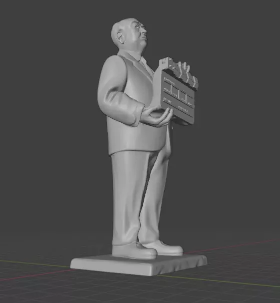 Alfred Hitchcock 3D print model_7