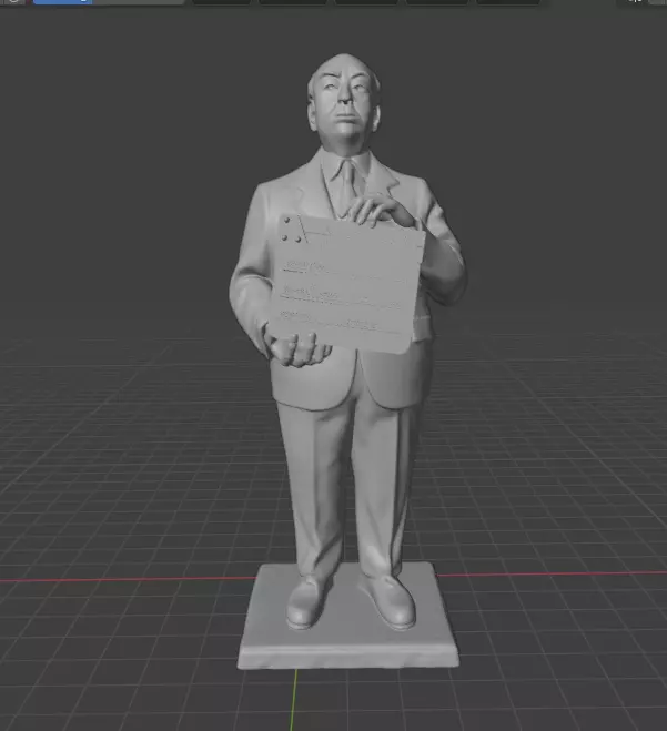 Alfred Hitchcock 3D print model_3