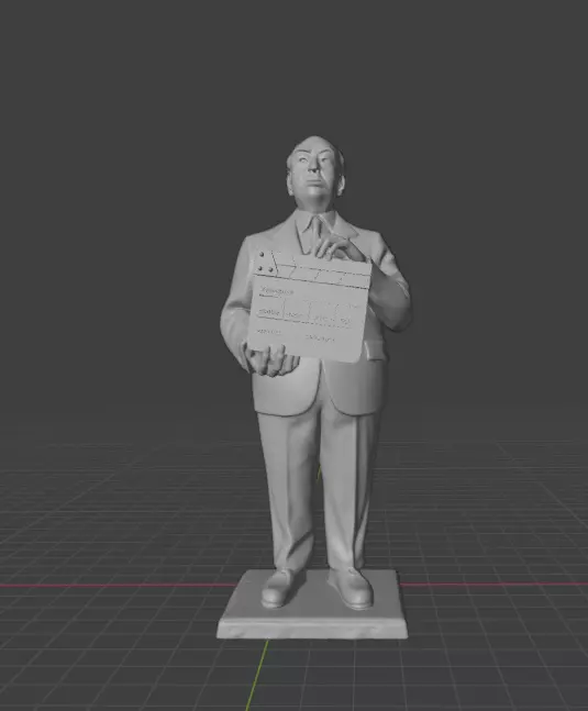 Alfred Hitchcock 3D print model_18