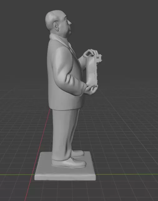Alfred Hitchcock 3D print model_8