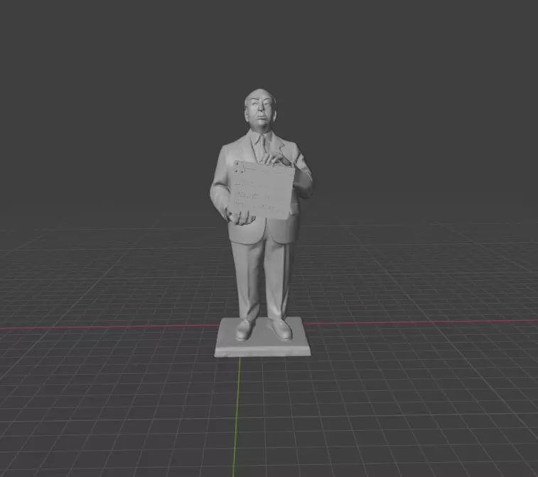 Alfred Hitchcock 3D print model_0