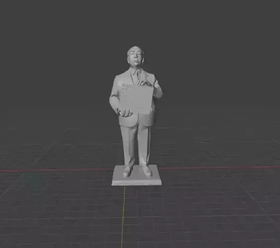 Alfred Hitchcock 3D print model Alfred Hitchcock 3D print model
