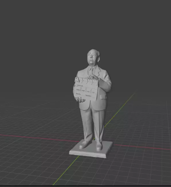 Alfred Hitchcock 3D print model_1