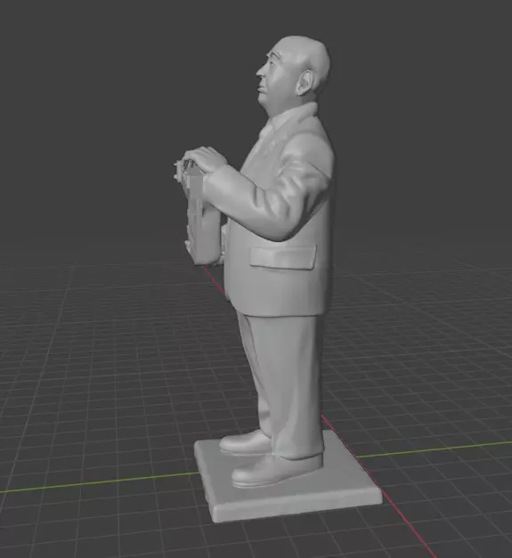 Alfred Hitchcock 3D print model_6