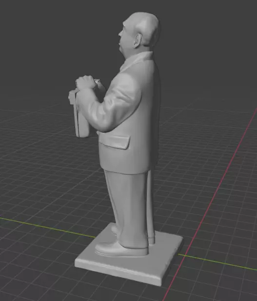 Alfred Hitchcock 3D print model_9