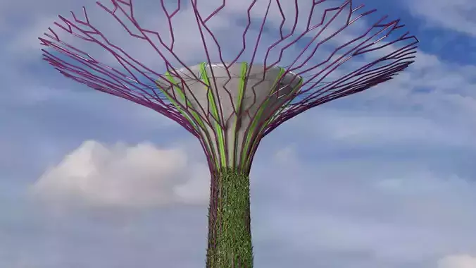 Supertree in Singapore 3D model