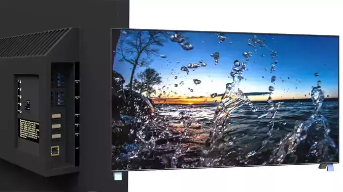 Smart LED TV 55 Inches including all Ports Free 3D model