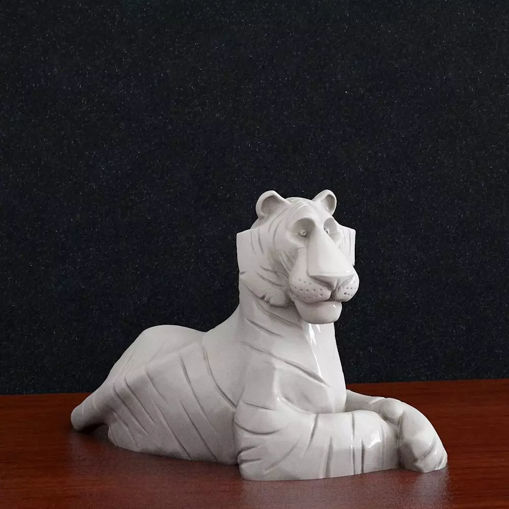 Tiger Statue 3D print model