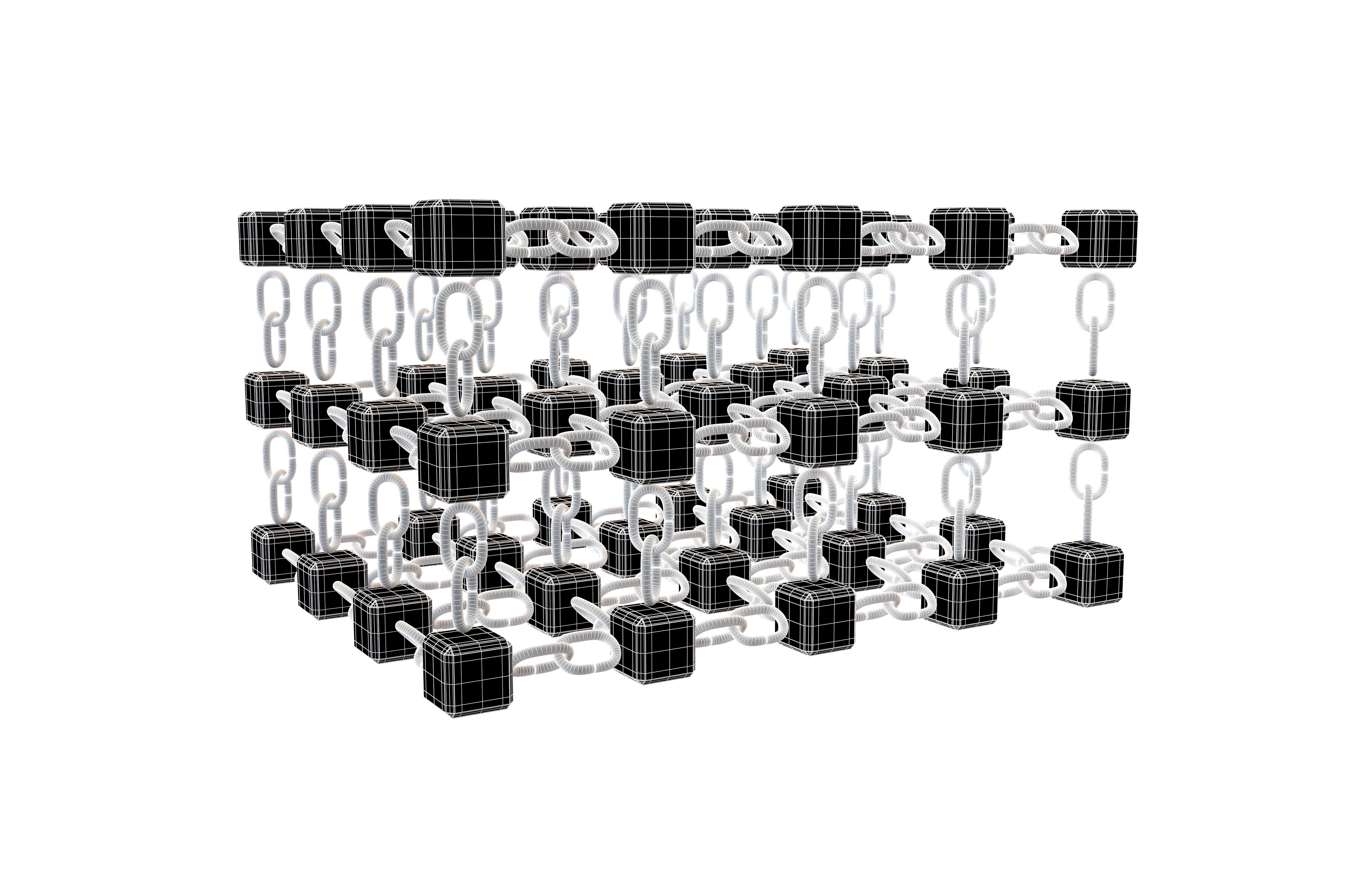 Blockchain Icon V3 004 3D model_6