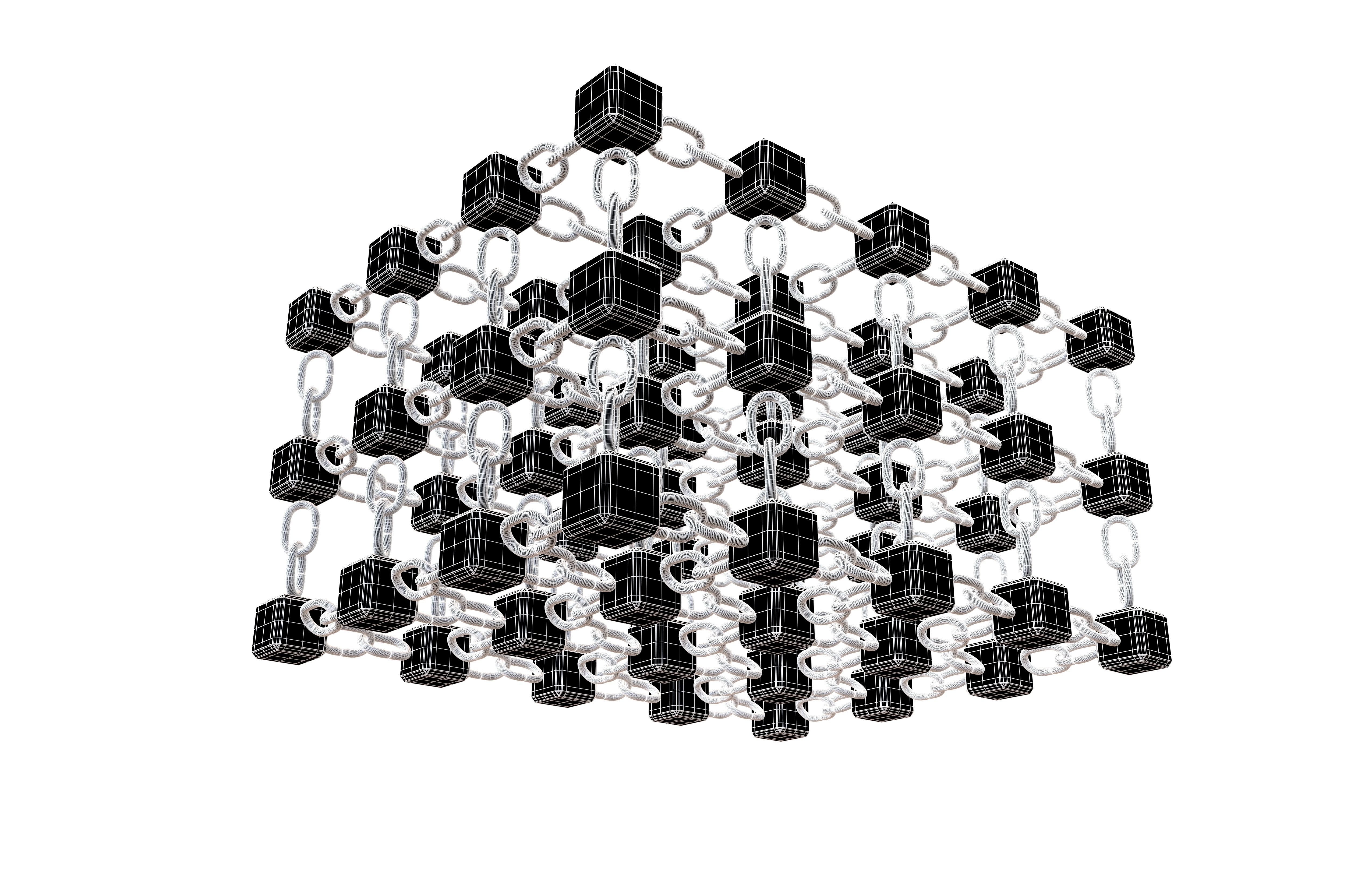 Blockchain Icon V3 004 3D model_4