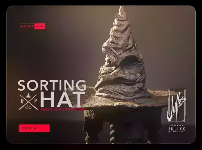  Sorting Hat Harry Potter V02  3D print model