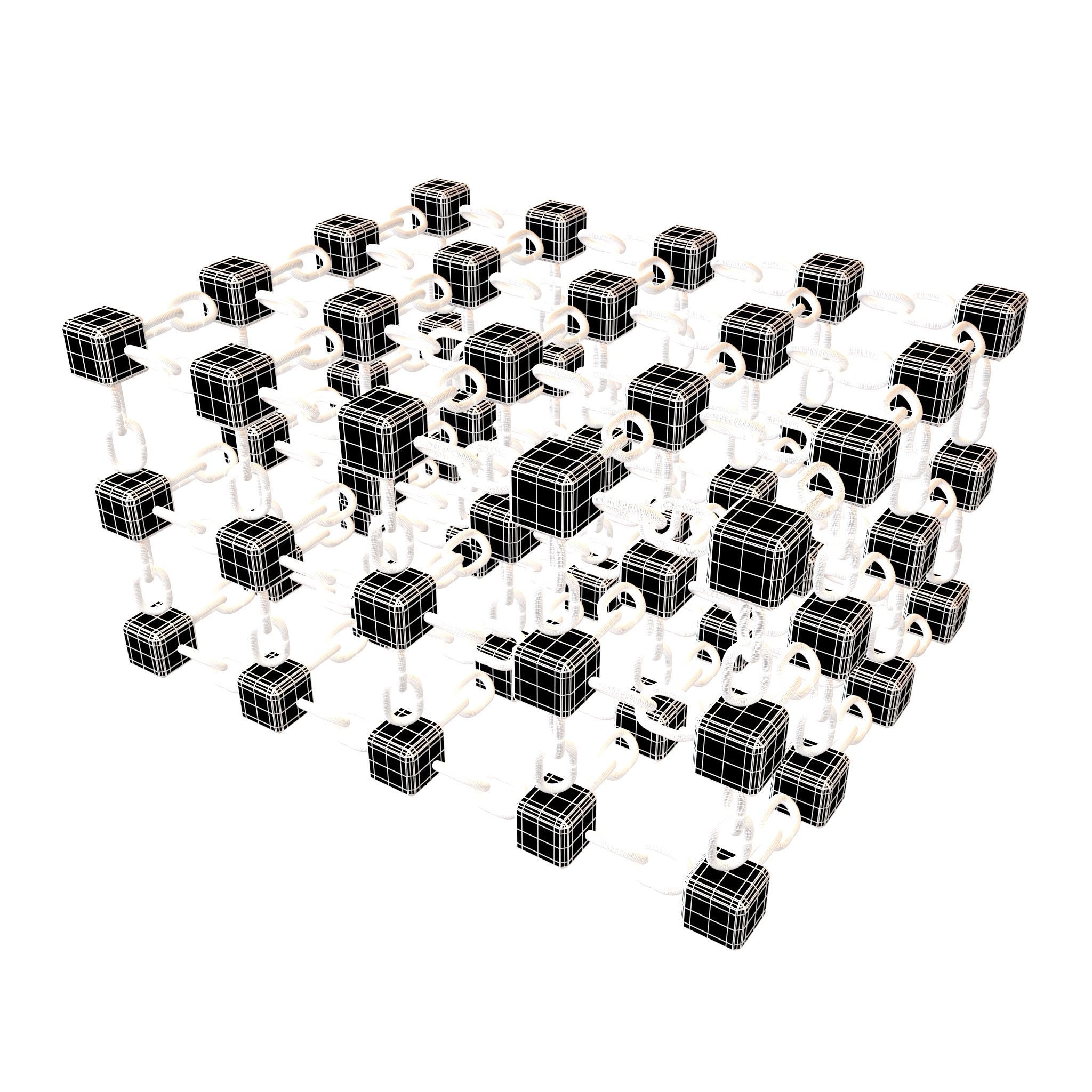 Blockchain Icon V3 005 3D model_5