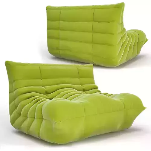 Rosso Lareto armchair 3D model