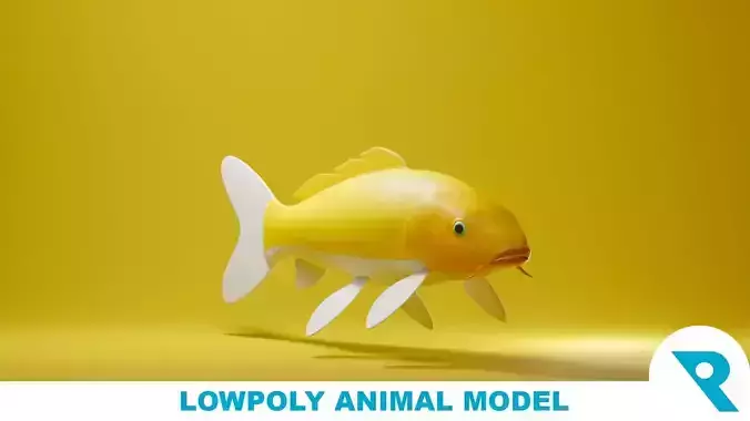 Khoi-Fish Base Mesh Low-poly 3D model