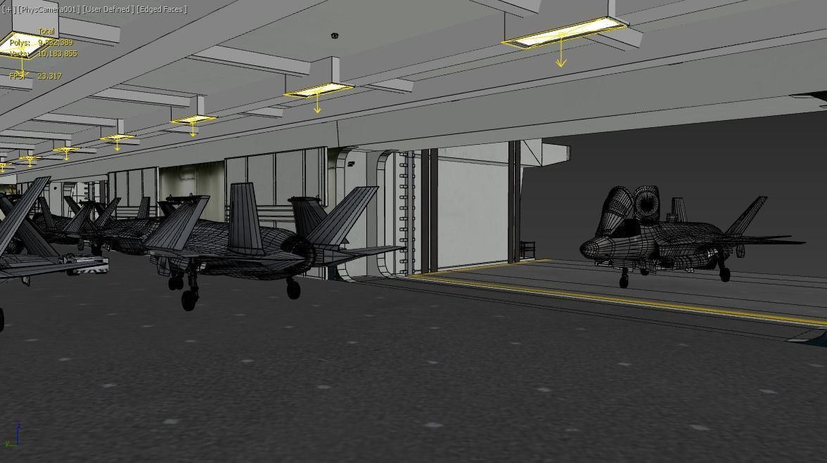 French PANG aircraft carrier PANG porte-avions 3D model_24