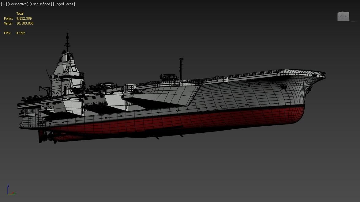 French PANG aircraft carrier PANG porte-avions 3D model_19