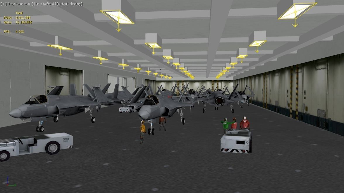 French PANG aircraft carrier PANG porte-avions 3D model_23