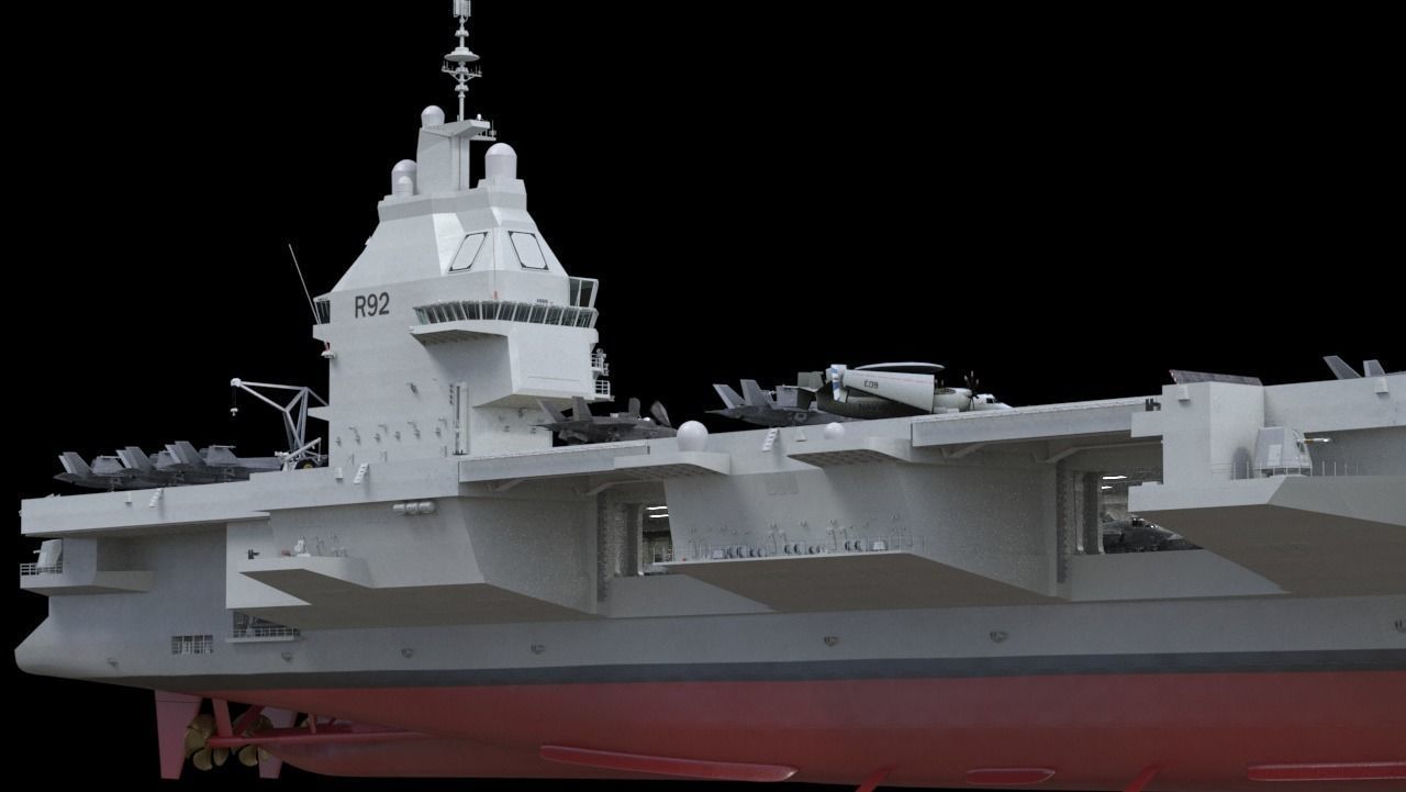 French PANG aircraft carrier PANG porte-avions 3D model_11