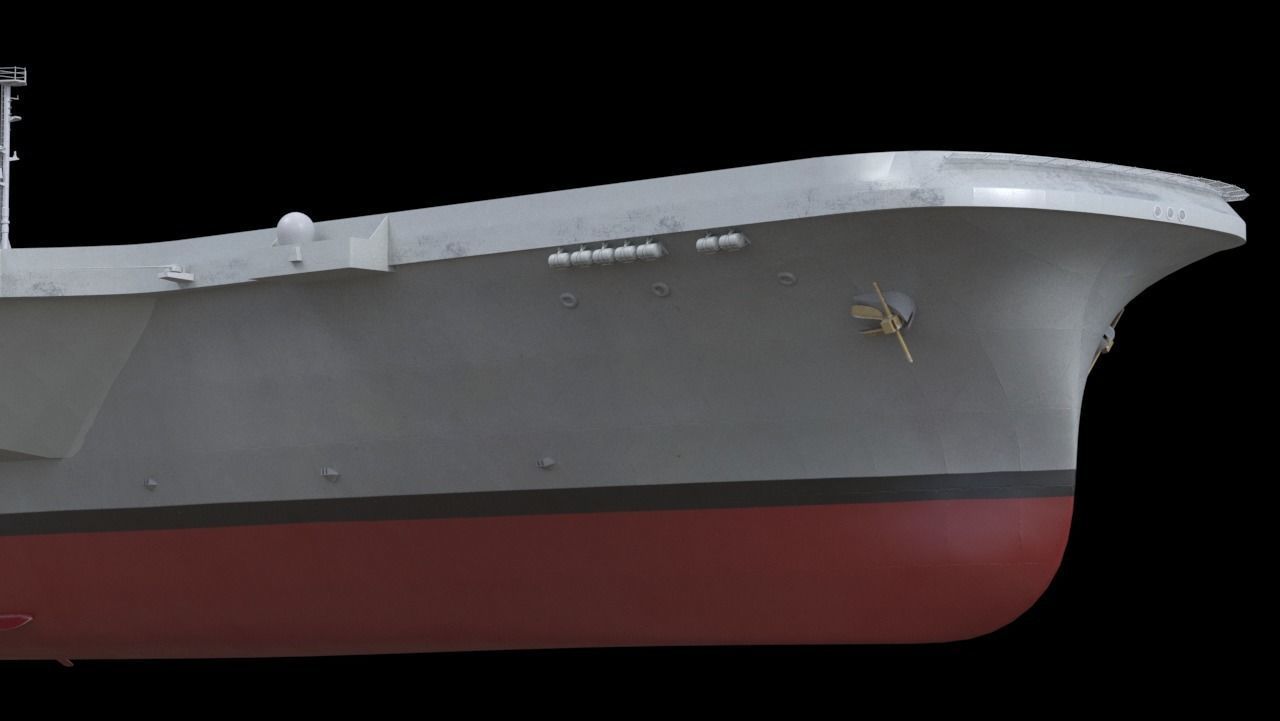 French PANG aircraft carrier PANG porte-avions 3D model_10