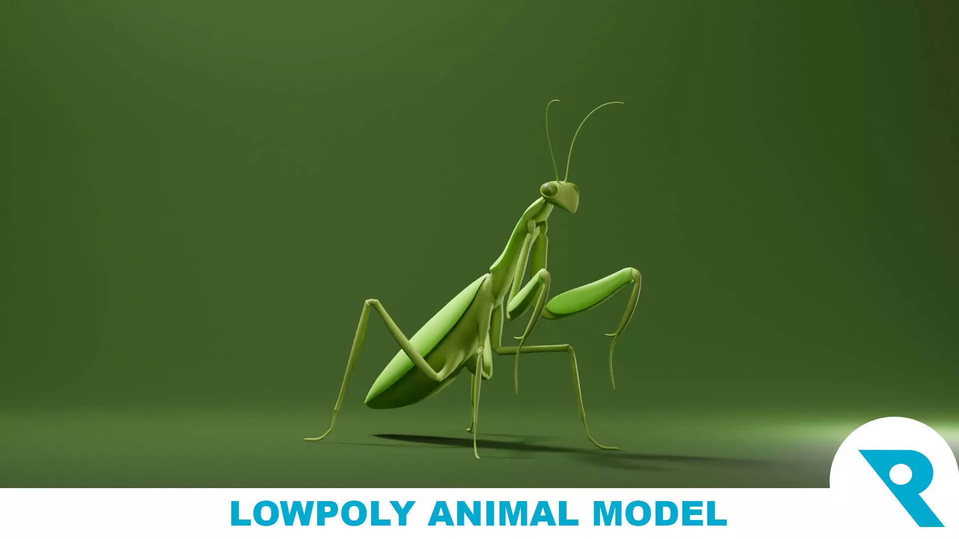 Mantis Base Mesh Low-poly 3D model