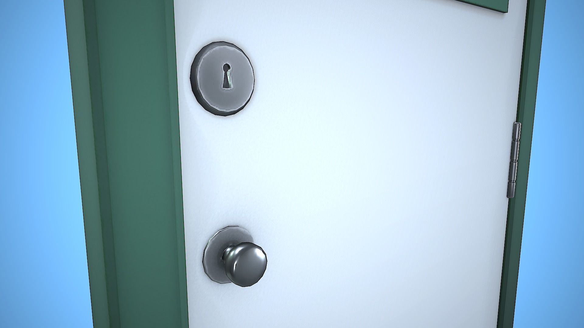 DOOR 3 CARTOON STYLIZED HOME HOUSE Low-poly 3D model_18