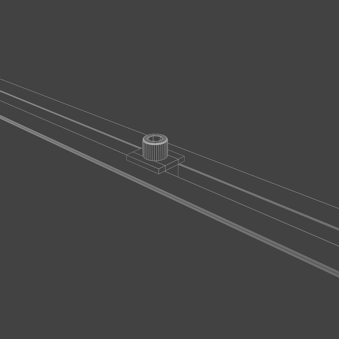 Solar panels with mounting to roof 3D model_8