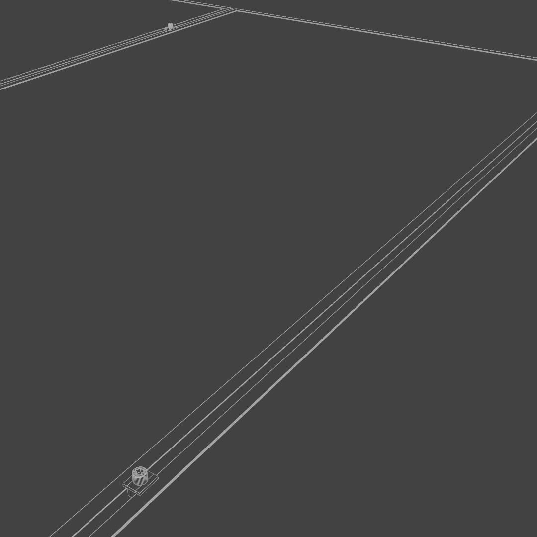 Solar panels with mounting to roof 3D model_10