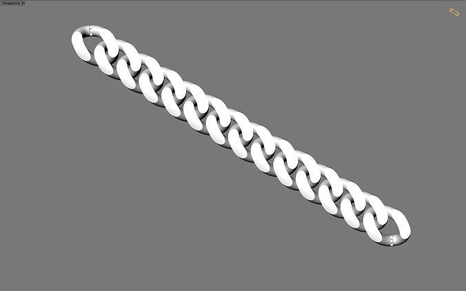 Cuban empty big light chain  3D print model