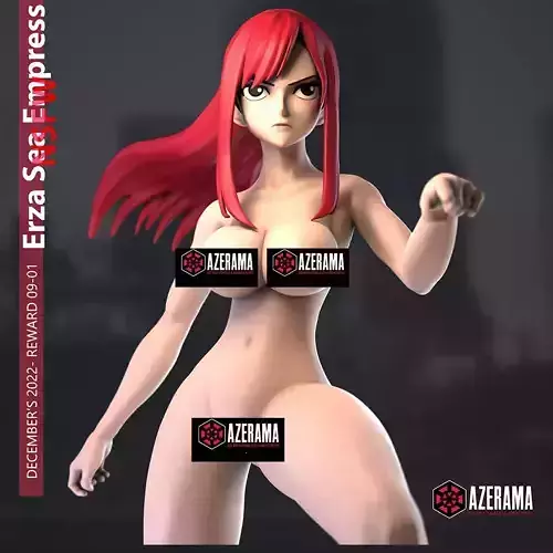 ERZA NSFW STL READY FOR 3D PRINTING
