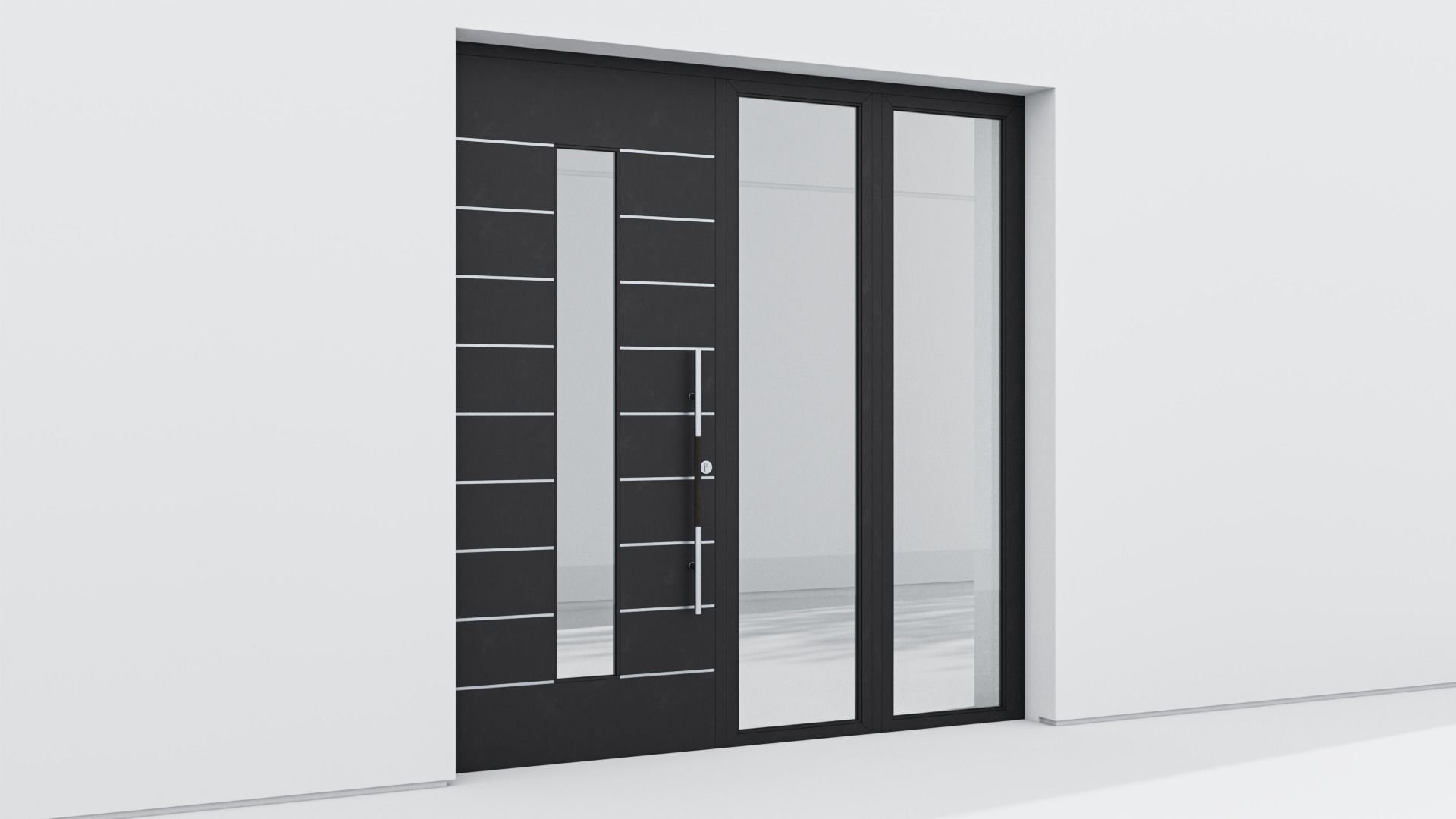 Aluminium door 110 3D model_3