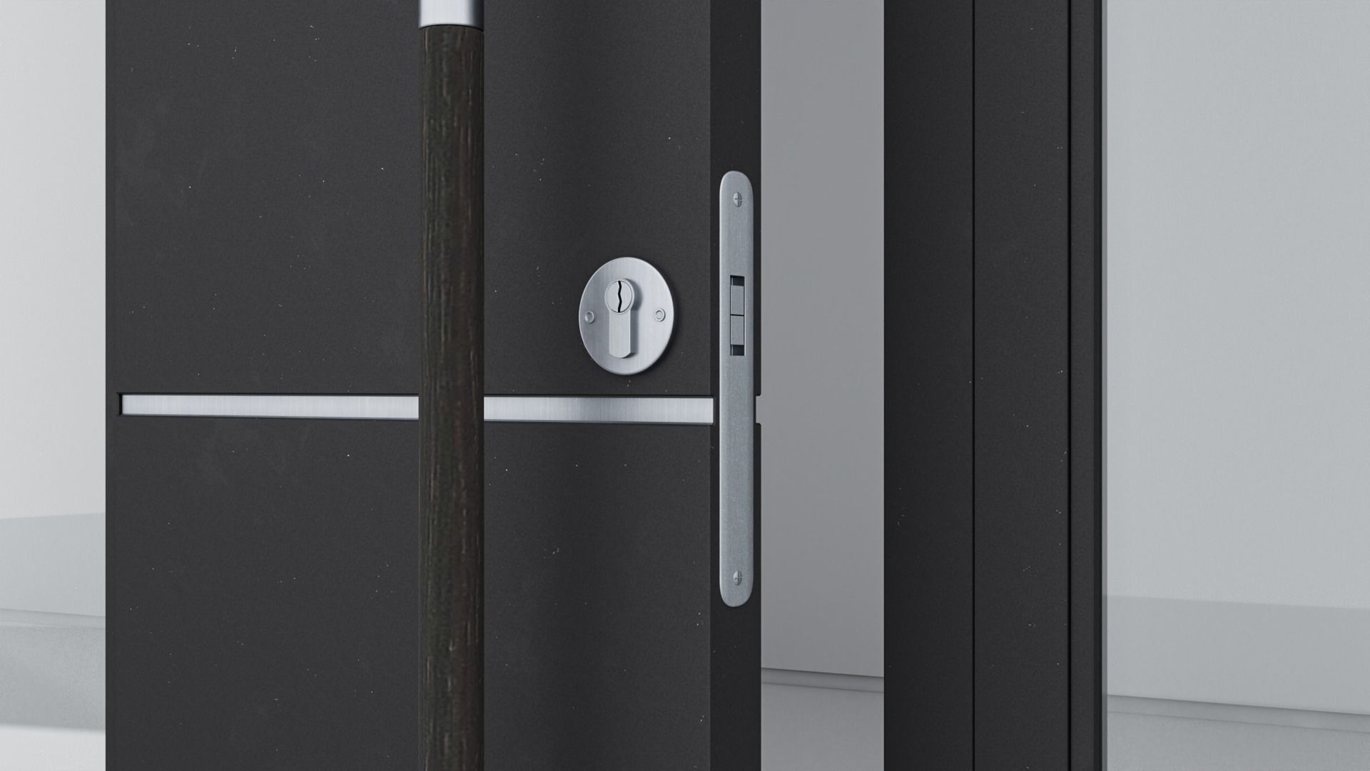 Aluminium door 110 3D model_4