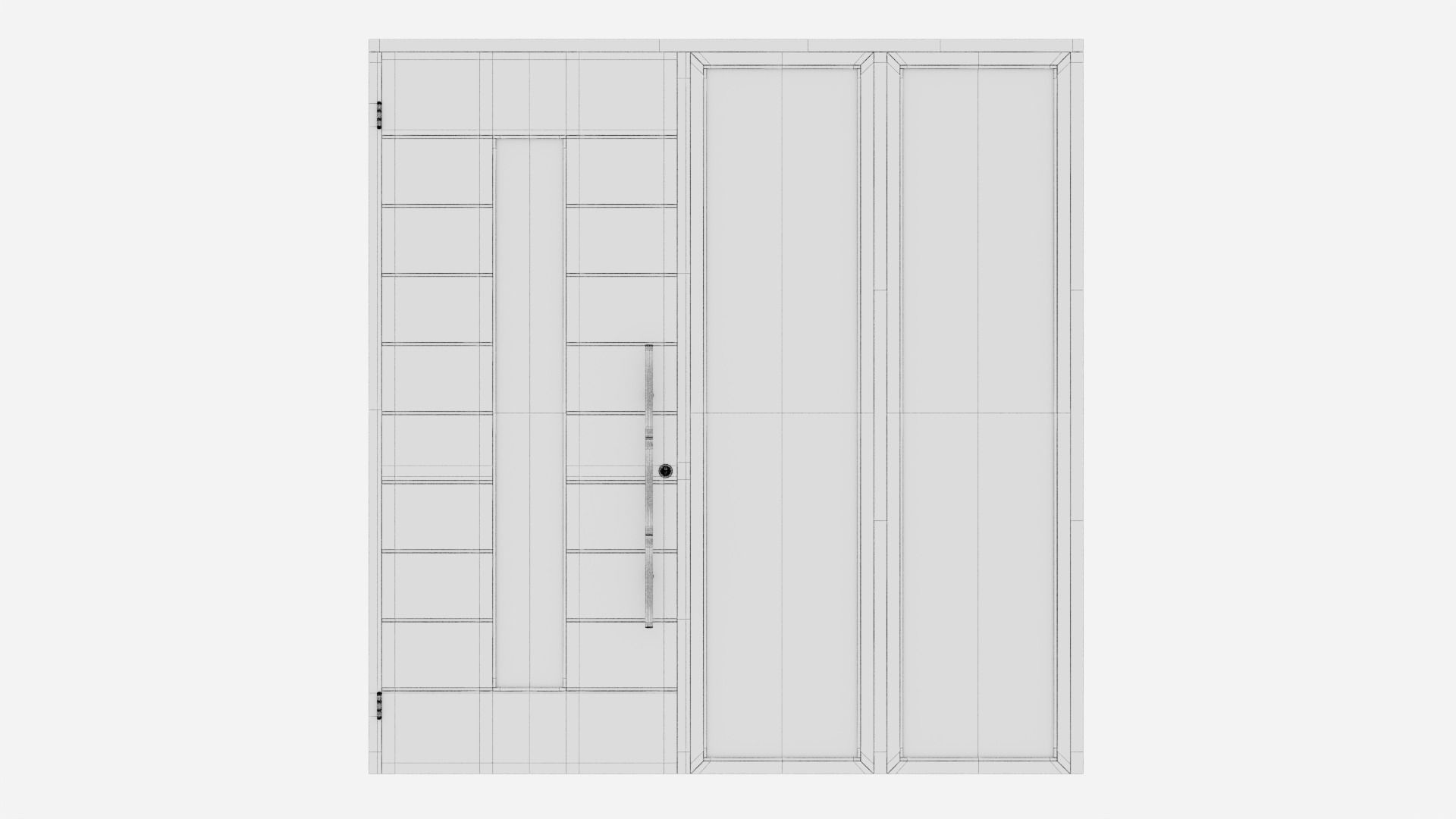 Aluminium door 110 3D model_5