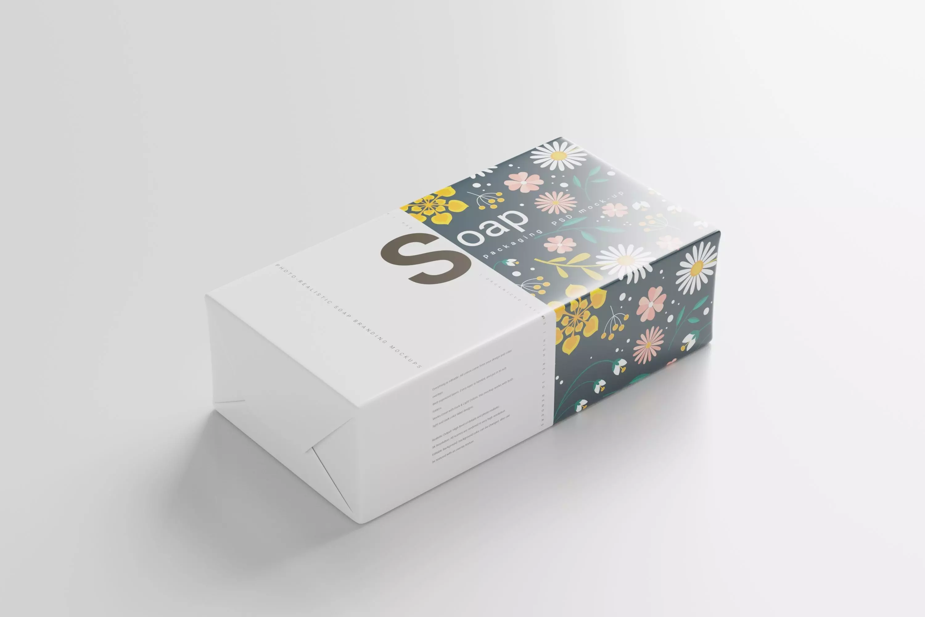 Soap Bar Packaging Low-poly 3D model_0