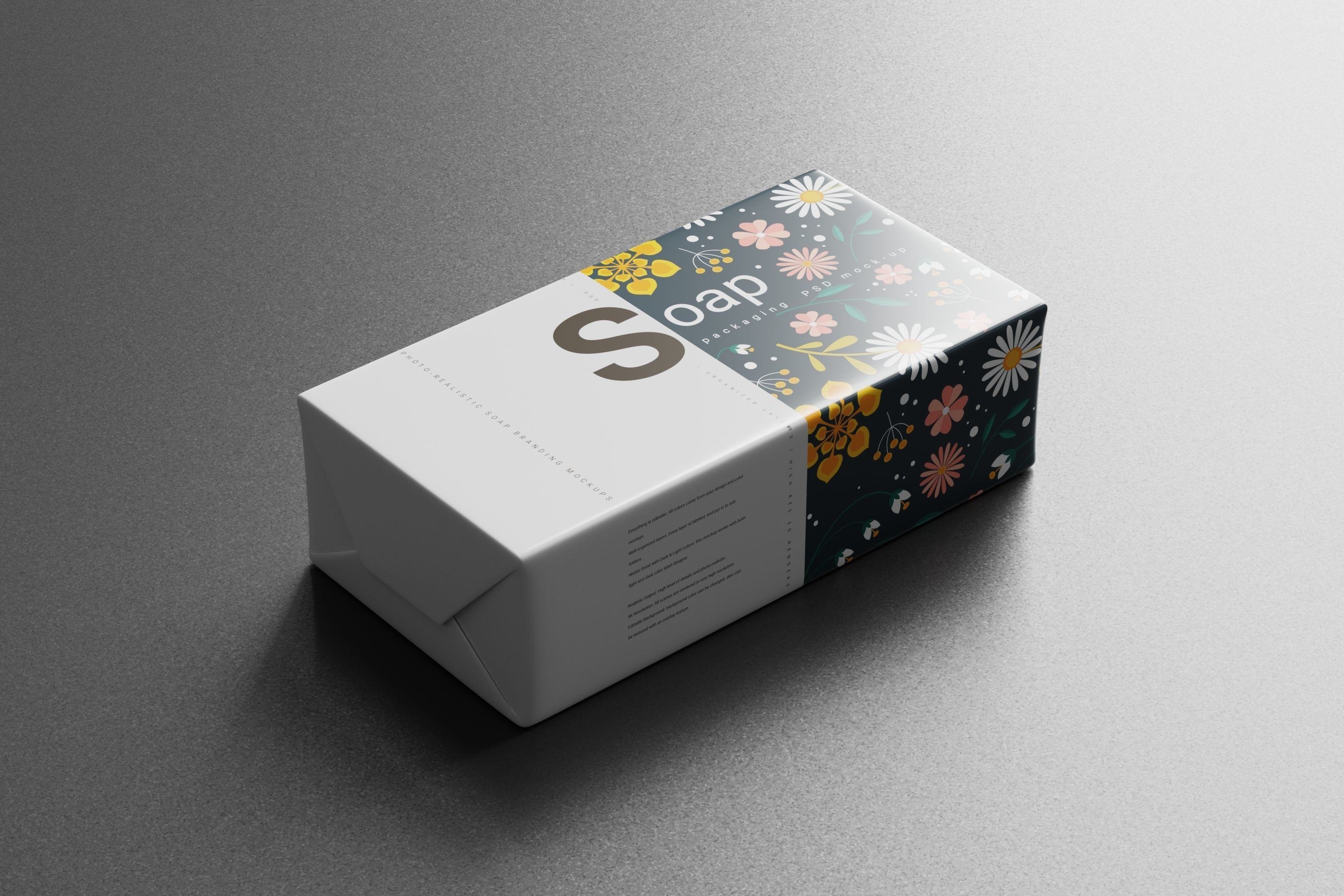 Soap Bar Packaging Low-poly 3D model_1