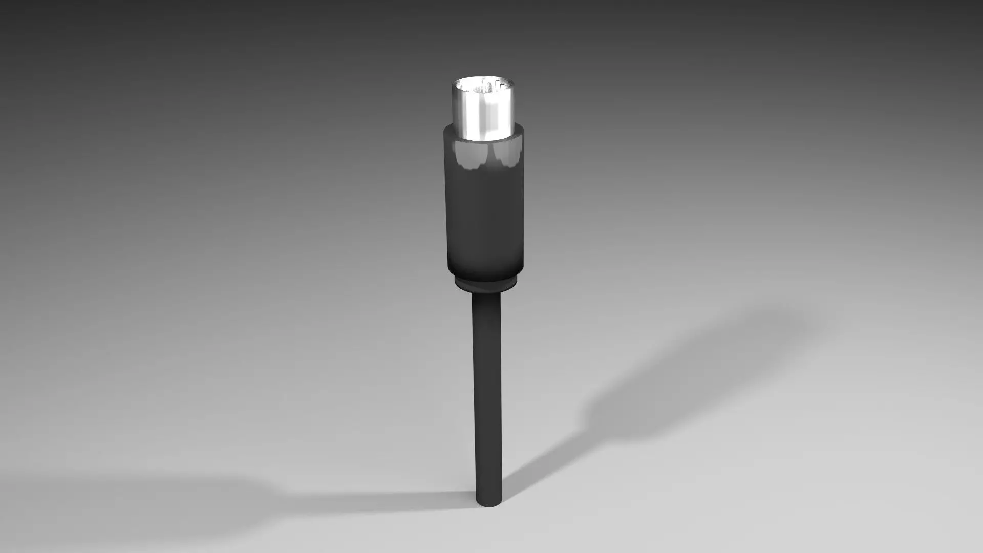 Audio Video Connector - MIDI Cable 3D model_0