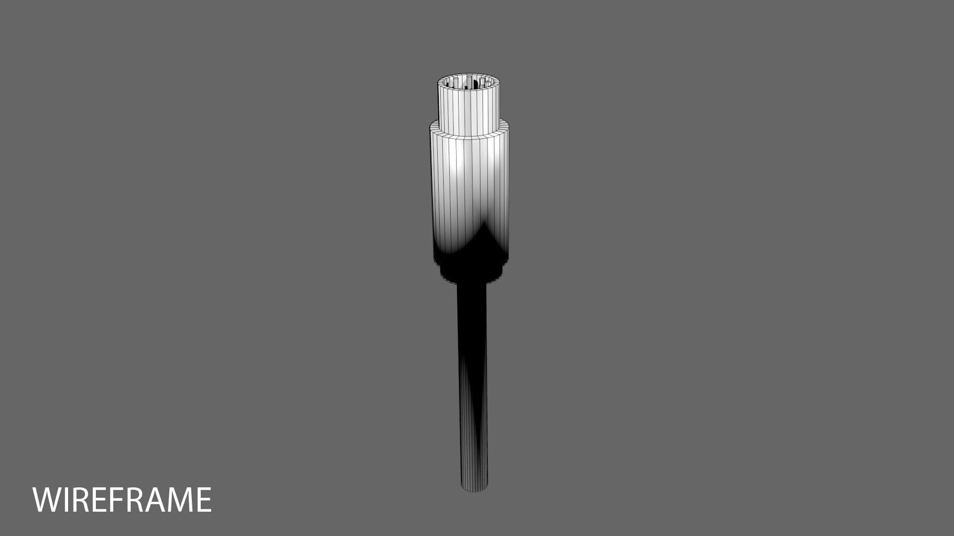 Audio Video Connector - MIDI Cable 3D model_3
