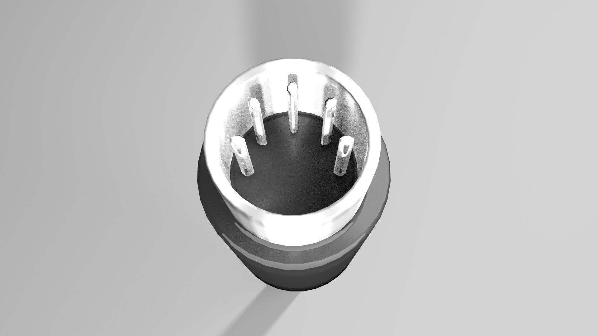 Audio Video Connector - MIDI Cable 3D model_2