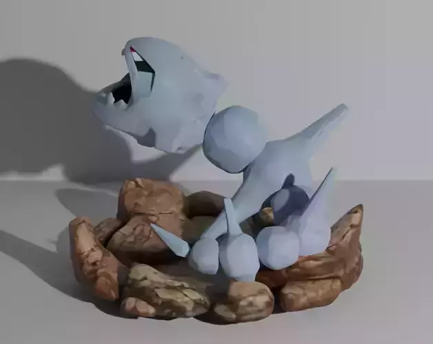 Steelix pokemon 3D print model