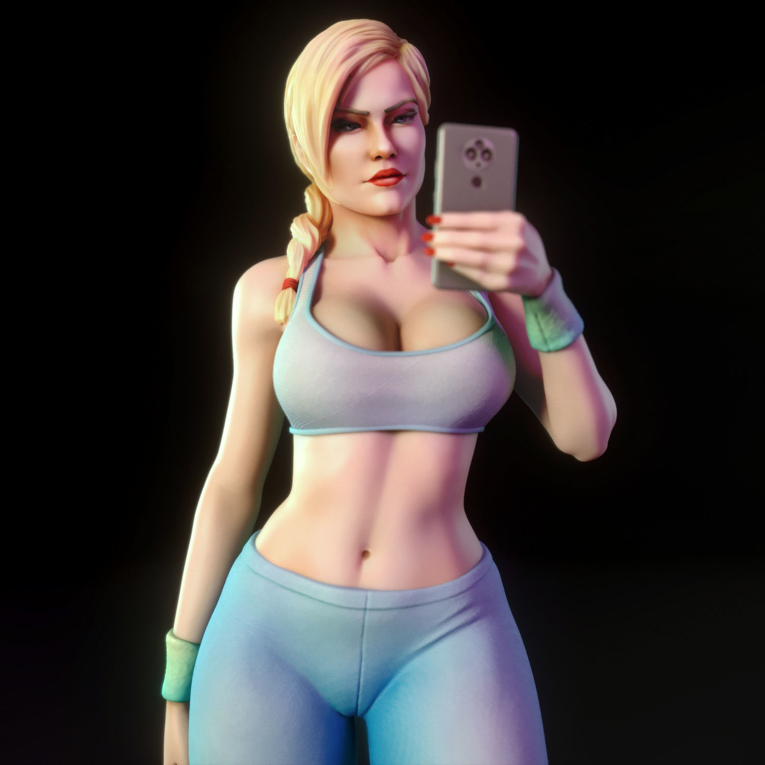 Ashley - Gym girl 3D print model_7
