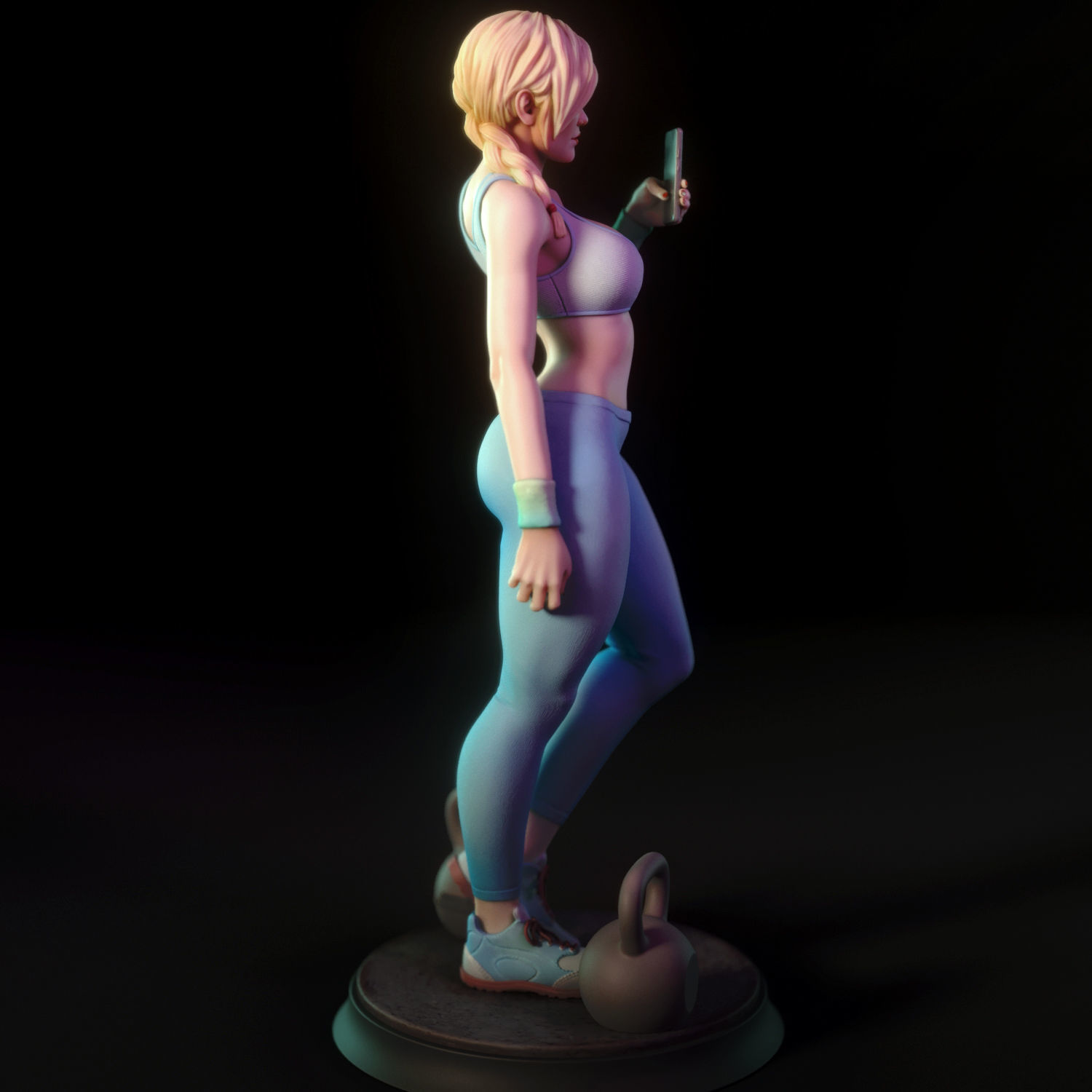 Ashley - Gym girl 3D print model_2