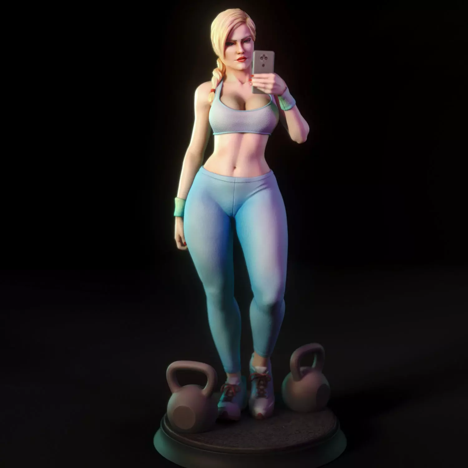 Ashley - Gym girl 3D print model_0