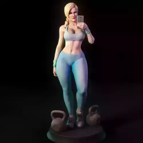 Ashley - Gym girl 3D print model